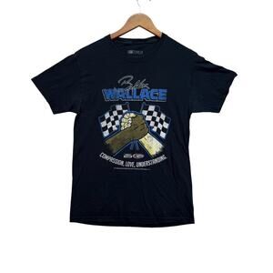 Bubba Wallace Compassion Love Understanding Men's Black T Shirt NASCAR Race sz S